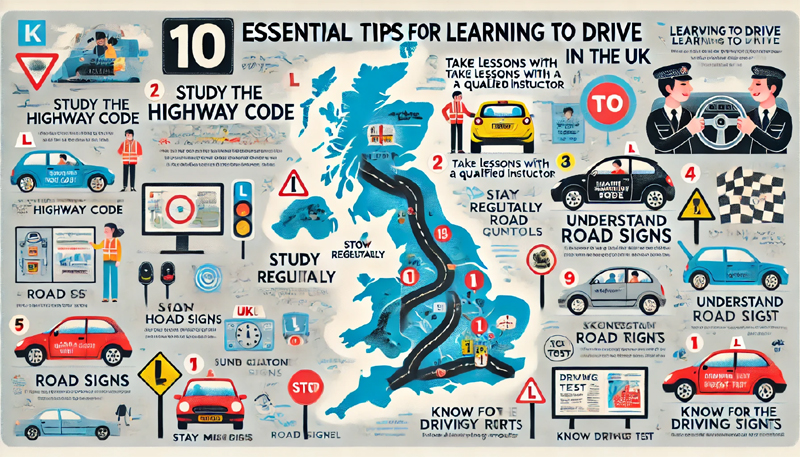 10 Essential Tips for Learning to Drive in the UK